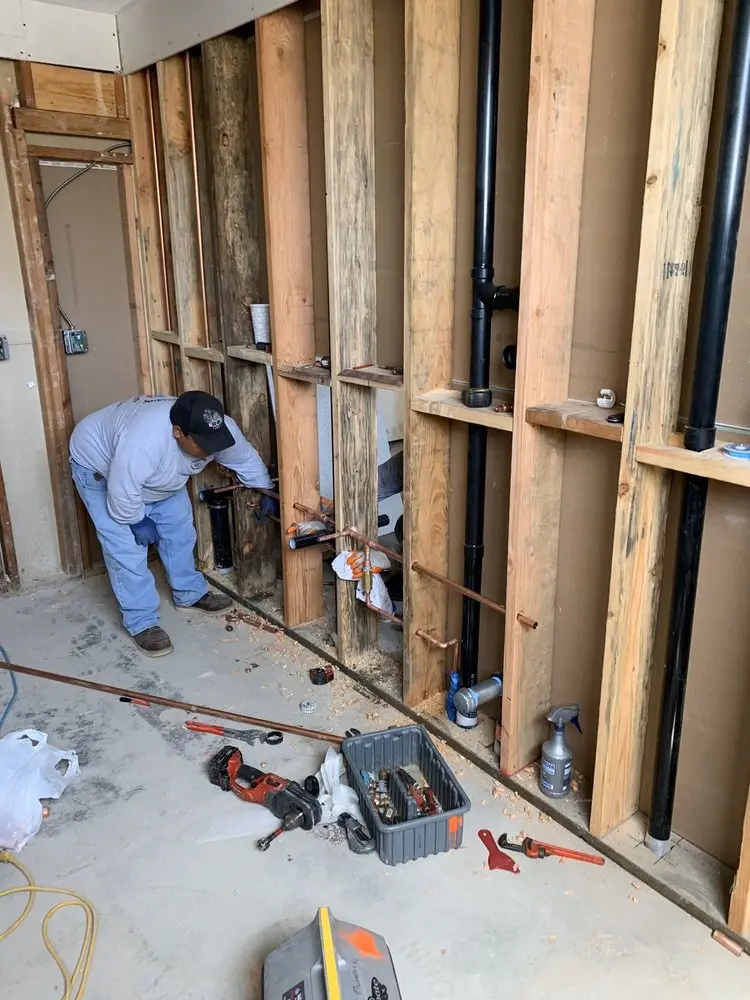 Commercial rough-in plumbing for Gas Line Repair in Line Lexington